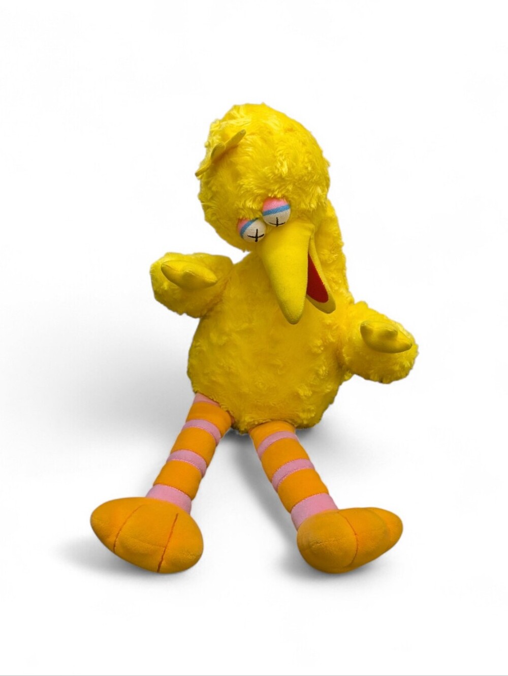 KAWS x Sesame Street Big Bird Plush 2018 UNIQLO Art Toy